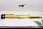 AAA Quality Mont Blanc All Gold Fineliner Pen - Bonheur Series
